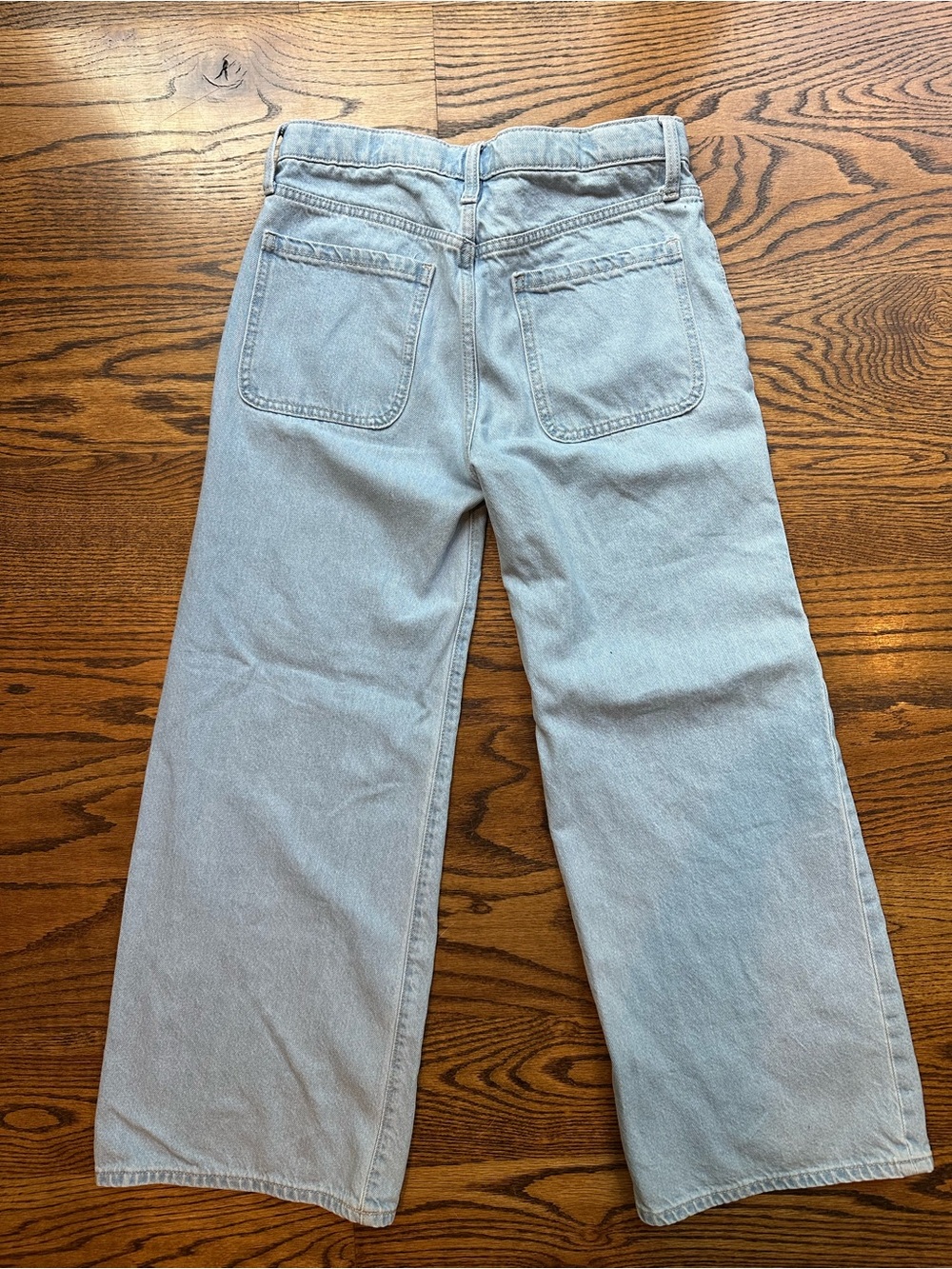Old Navy Light Blue Wide-Leg Button-Front girls Jeans - Picture 2 of 7